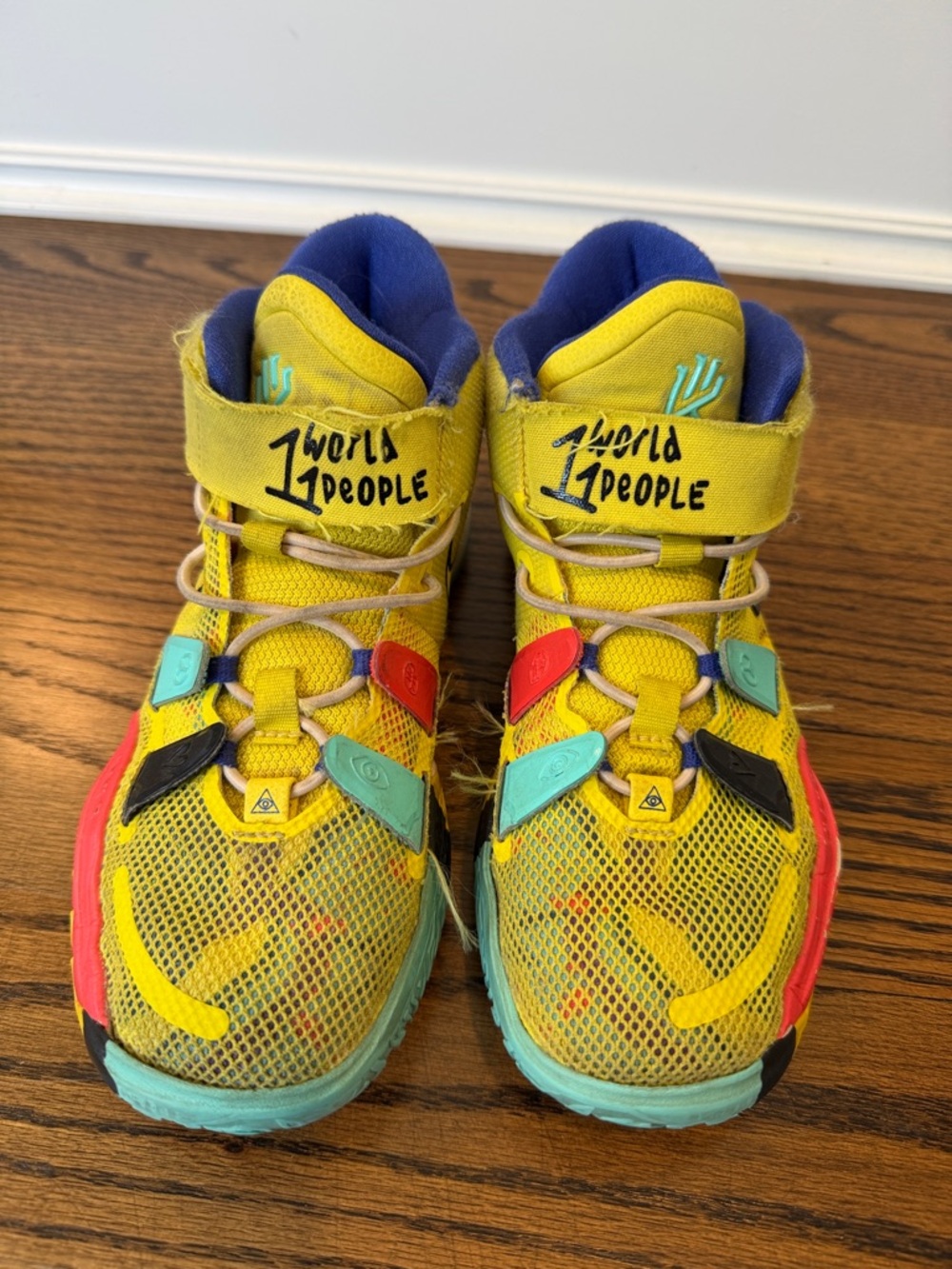 Nike Kids Kyrie 7 Yellow Multi-Accent Sneakers